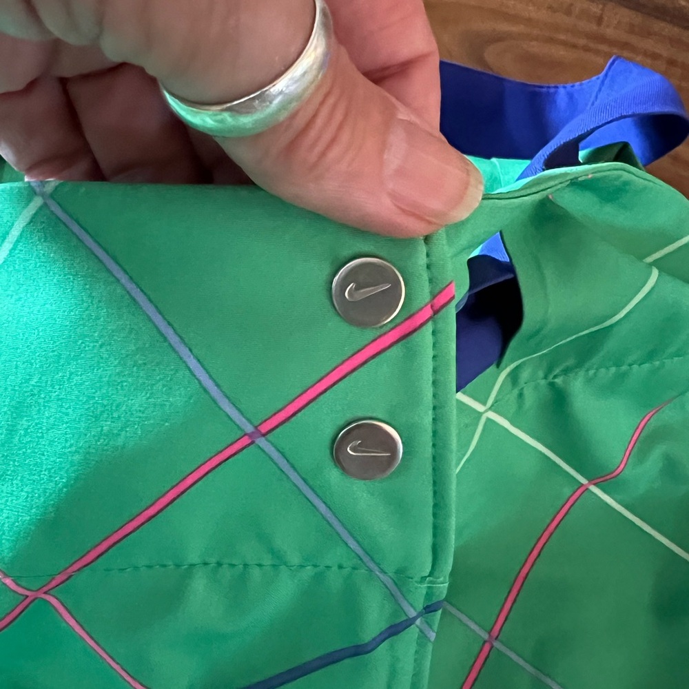 Nike Golf Performance Dri-Fit Skirt/Skort/Short Combo  green&blue size 10. BX20 - Picture 11 of 12